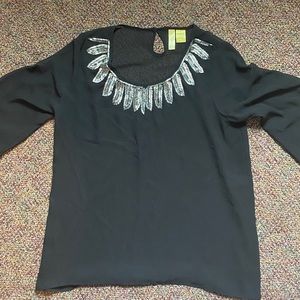 Black shear shirt